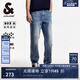 杰克·瓊斯（JACK&JONES）25年男裝夏季直筒牛仔褲男高彈力涼感寬松潮流休閑褲子品牌男褲 E42中牛仔藍(lán) 寬松直筒，卡碼拍小 31 175 W31/L30