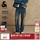 杰克·瓊斯（JACK&JONES）男裝25年冬季加絨牛仔褲男903直筒石墨烯保暖科技休閑牛仔褲子 A13深牛仔藍(lán) 常規(guī) 32 175 W32/L32