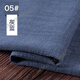 SMVP棉麻布料 服裝面料薄款亞麻布純色中國風(fēng)褶皺夏季襯衫 竹節棉布料 5#灰藍(半米價(jià))