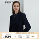 PORTS寶姿女裝氣質(zhì)淑女通勤長袖純色長風衣LL9T007LWB008 丈青 L (8)