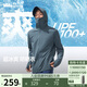 蕉下（beneunder）冰絲防曬衣服男外套防紫外線(xiàn)涼感透氣戶(hù)外釣魚(yú)AL106深藍灰2XL