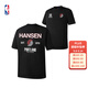 NBA楊瀚森球衣籃球服波特蘭開(kāi)拓者男女同款紀念T恤短袖上衣t恤 黑色(楊瀚森) XL