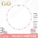 GiO珠寶 滿天星Akoya天然海水珍珠項鏈高級感鎖骨鏈18K金年輕款 18K金有隔珠 珍珠6-8.5mm