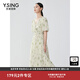 衣香麗影優(yōu)雅碎花連衣裙夏款V領(lǐng)減齡裙子 米色花料 L