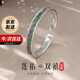 mini&yaya母親節(jié)禮物復(fù)古足銀手鐲女士銀鐲子送媽媽婆婆情人節(jié)生日禮物