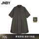 JNBY【商場同款】25夏新品連衣裙A型襯衫領(lǐng)5P5G15000 255/綠咖 XS