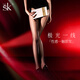SK「北極光」黑絲女油光薄款無(wú)痕免脫油高連褲襪防勾絲馬油絲襪 誘惑黑 L 無(wú)痕襠（150-175cm絲滑升級）