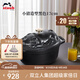 琺寶（staub）法國進(jìn)口琺瑯鑄鐵鍋平底雙耳煲湯鍋燉鍋烹飪鍋具小豬鍋電磁爐通用 小豬造型黑色 17cm