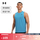 安德瑪（UNDERARMOUR）春夏Tech男子訓(xùn)練運動背心1382795 乙醚藍452 L