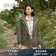 AIGLE艾高棉服MTD防風(fēng)防水透汽PERTEX保暖收腰女外套 雪松啡 BD202 S (36) (160/84A)
