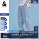 杰克·瓊斯（JACK&JONES）25年男裝夏季潮流寬松直筒錐腿涼感潮牌牛仔褲休閑褲子九分男褲 E40淺牛仔藍(lán) 905錐形 31 175 W31