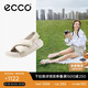 愛步（ECCO）女涼鞋 夏季軟底輕便耐穿厚底涼鞋 科摩系列206653 石灰色38