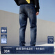 杰克·瓊斯（JACK&JONES）25年男裝潮流修身直筒彈力休閑百搭深色牛仔褲長(zhǎng)褲子男士四季男褲 深牛仔褲035涼感 33 180 W33/L32
