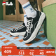 FILA 斐樂(lè )官方男鞋COOKIES復古帆布鞋2025夏新款曲奇鞋時(shí)尚休閑鞋 黑/奶白-BG 41