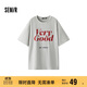 森馬（Semir）短袖T恤女中長款寬松字母潮流個性2025夏季吸濕速干109325100040