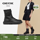 GEOX杰歐適女鞋2025秋季圓頭酷帥干練日常馬丁靴D46XME 黑色C9999（絨里） 36