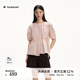播商場(chǎng)同款甜美收腰短袖襯衫女25新款夏日絕美小上衣BDS2HD2478 R10脂粉 L