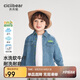 齊齊熊[純棉]齊齊熊男童牛仔襯衫兒童長(zhǎng)袖襯衣寶寶吸濕透氣秋裝新款外套