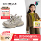 百麗（Belle）馬君妍同款星河軌跡復(fù)古時(shí)尚老爹鞋女商場(chǎng)同款休閑童鞋H8005A85 金色【馬君妍同款】 35 (225mm)