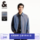 杰克·瓊斯（JACK&JONES）25年男裝休閑外套男春秋款翻領(lǐng)炫彩反光男士夾克簡(jiǎn)約寬松高級(jí)開(kāi)衫 藍(lán)灰色E39 常規(guī) 藍(lán)灰色E39 XL