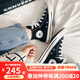 匡威（Converse）1970s復古男女帆布鞋運動(dòng)休閑鞋All Star經(jīng)典款高幫情侶鞋板鞋 經(jīng)典常青款黑色 101010 41