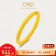 CRD克徠帝二生二世卷草紋戒指黃金婚戒三金足金999金戒指七夕禮物 3.5g 16#