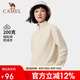 駱駝（CAMEL） 戶(hù)外抓絨衣男女衛(wèi)衣春秋保暖上衣外套沖鋒衣內(nèi)膽 暖白 L 