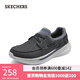 斯凱奇（Skechers）男一腳蹬運動(dòng)休閑帆布鞋帆船鞋耐磨厚底商務(wù)鞋 黑色/BLK 42.5
