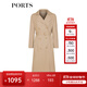 PORTS寶姿女裝 秋冬新品女裝長(cháng)袖長(cháng)風(fēng)衣SL9T003LWD042 流沙駝 S (4)