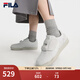斐樂(lè )（FILA）官方女子復古板鞋2025春新貼貼鞋薄底德訓鞋復古T頭鞋 豆腐白-TF 37.5