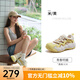 駱駝（CAMEL）檸萌丑萌鞋增高厚底休閑板鞋2025新款運動(dòng)老爹鞋女鞋 L25A202062 米/黃 38