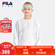 FILA【智能溫控】斐樂(lè)兒童保暖衛(wèi)衣秋冬女中大童套頭上衣