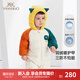 英氏（YEEHOO）嬰兒衣服輕暖羽絨服三防白鴨絨連體衣A類 幾何恐龍