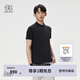 KOLON SPORT/可隆SECO空氣POLO衫 男子戶外吸濕速干防曬UPF50+抗菌T恤上衣 LHPT5AT885-BK 黑色 2XL185/104A