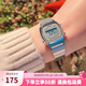 卡西歐（CASIO）手表 小春同款 情侶經(jīng)典復古小方塊 時(shí)尚學(xué)生表小金表 LA670WA-7D 女款