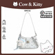 COW&KITTY正品KT貓2025新款托特包斜挎包女生單肩包手提包生日禮物女生百搭 藍色送掛件禮盒 23-7-15