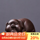 瓷牌茗 創(chuàng  )意紫砂茶寵擺件可養生肖小豬茶盤(pán)茶臺茶玩茶具茶道茶藝配件 紫泥（福滿(mǎn)）幸福小豬茶寵