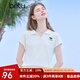 百圖betu女裝2025夏季新款T恤衫休閑運(yùn)動(dòng)舒適棉感夏裝短袖上衣2506T07 白色 M