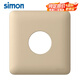 西蒙（SIMON） i6系列白色香檳金空白面板帶出線孔86型暗裝網(wǎng)線穿線穿孔面板 香檳金