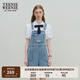 Teenie Weenie小熊女裝春夏裝牛仔背帶短褲簡(jiǎn)約時(shí)尚休閑通勤連體褲 淺藍(lán)色 M (165)
