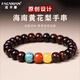 FACAMAN高品質(zhì)海南黃花梨手串男士老料紫油梨藏式桶珠轉(zhuǎn)運(yùn)七夕情人節(jié)禮物 海南黃花梨手串