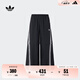 adidas經(jīng)典舒適可拆卸運(yùn)動褲男女春季阿迪達(dá)斯官方三葉草   黑色   M