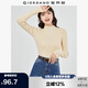 佐丹奴極細(xì)針織衫女純色修身內(nèi)搭半高領(lǐng)長袖針織打底衫女13353811