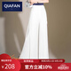 恰凡（QIAFAN）休閑褲女白色闊腿褲春夏季薄款高腰寬松開(kāi)叉長(zhǎng)褲高個(gè)子垂感雪紡褲 白色 長(zhǎng)款 M   27/90-100斤