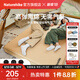 Naturehike挪客帶枕自動充氣墊戶外露營地墊單雙人防潮墊充氣床可拼接午睡墊 雙人/6cm/奶油色