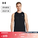 安德瑪（UNDERARMOUR）春夏Tech男子訓(xùn)練運動背心1382795 黑色001 M