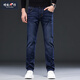 增致牛仔輕奢直筒寬松男款牛仔褲百搭休閑輕商潮流男士褲子春秋款新品長(cháng)褲 藍色 常規 29