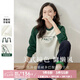歐莎（OSA）慵懶風(fēng)美式插肩袖衛(wèi)衣女2025秋季新款寬松大碼巨顯瘦套頭上衣 白色 L