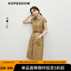紅袖知識分子風(fēng)連衣裙2025夏季新款女裝H型連肩袖翻領(lǐng)氣質(zhì)顯瘦休閑裙 卡其038 S