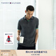 TOMMY HILFIGER【紳動(dòng)POLO】夏季男純棉珠地網(wǎng)眼花紗鑲邊修身短袖T恤POLO34755 灰色DW5 L （推薦：140-155斤）